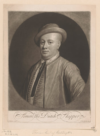 Portrait of Thomas Hamilton, Earl of Haddington, John Smith (printmaker/publisher), 1719 Canvas Print