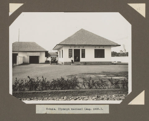 C-house. (Tydelyk office) (Aug. 1926.), anonymous, 1926 Canvas Print