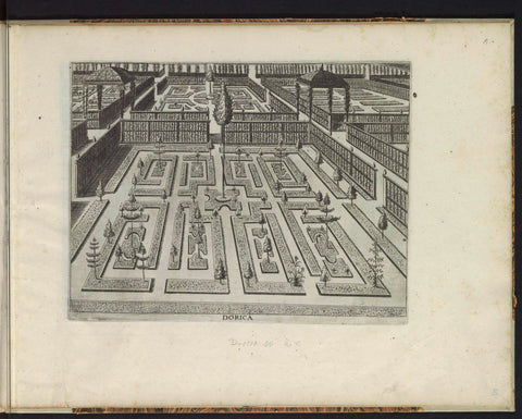 Garden with a ground floor consisting of eight rectangular compartments, anonymous, 1615 Canvas Print