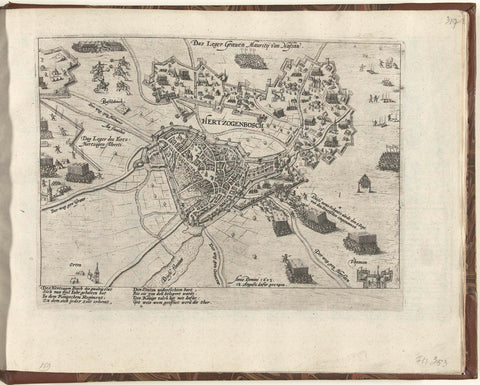 Siege of 's-Hertogenbosch by Maurits, 1603, Frans Hogenberg (workshop or), 1603 - 1605 Canvas Print