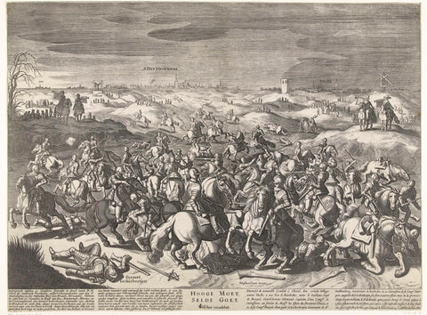 Battle of Lekkerbeetje, 1600, anonymous, 1630 - 1650 Canvas Print