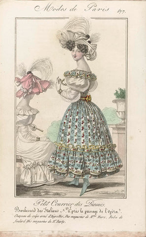 Petit Courrier des Dames, 1828 (577), anonymous, 1828 Canvas Print