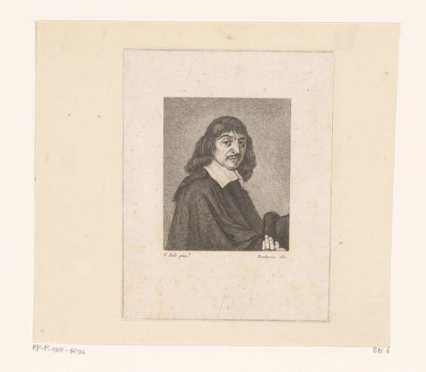 Portrait of René Descartes, Philibert Boutrois, 1805 Canvas Print