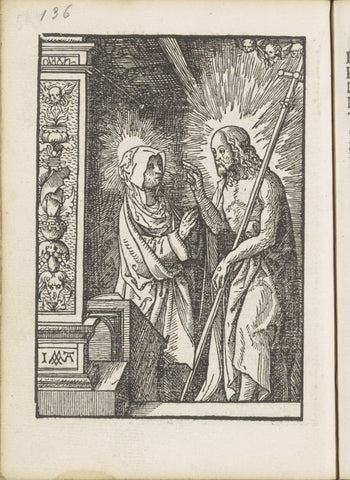 Christ Appearing to His Mother Mary, Jacob Cornelisz van Oostsanen, 1523 Canvas Print