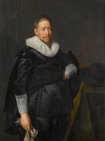 Portrait of a Man, Probably from the Pauw Family, Paulus Moreelse, 1625 Canvas Print