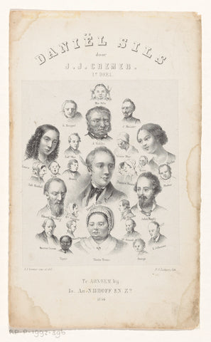 Portraits, Petrus Josephus Lutgers, 1856 Canvas Print