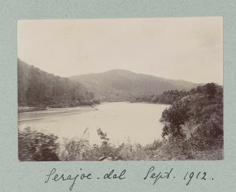 View over the Seraju valley., Frits Freerks Fountain Fz. (attributed to), c. 1912 Canvas Print