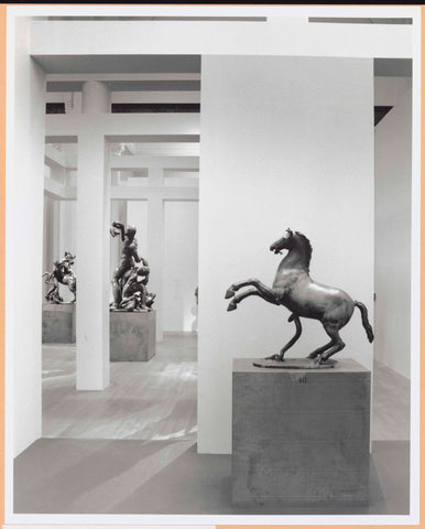 Room with in front a picture of a prancing horse and a snake, c. 1998 - c. 1999 Canvas Print