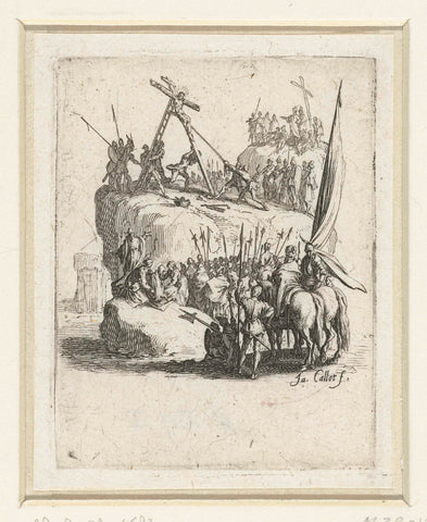 Kruisoprichting, Jacques Callot, 1624–1625 Canvas Print