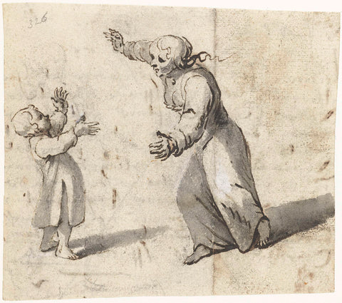 Mother and child, Moses ter Borch, c. 1662 Canvas Print