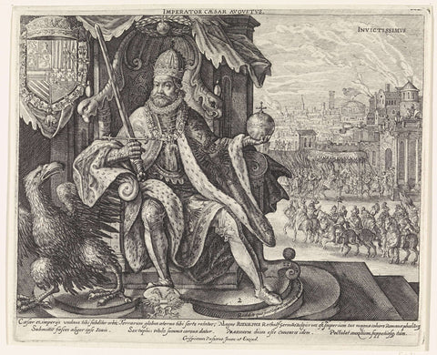 Rudolf II of Habsburg, Crispijn van de Passe (II), 1611 Canvas Print