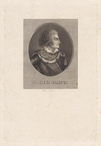 Portrait of Ward Bingley, Philippus Velijn, 1797 - 1836 Canvas Print