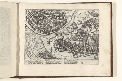 Capture of Deventer, 1591, Frans Hogenberg (workshop or), 1591 - 1593 Canvas Print