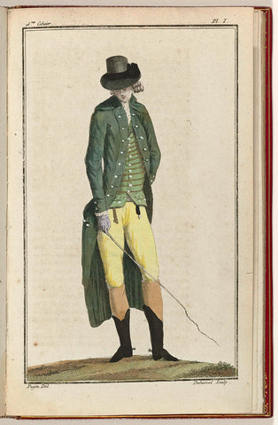 Cabinet des Modes ou les Modes Nouvelles, 1 July 1786, pl. I, A.B. Duhamel, 1786 Canvas Print