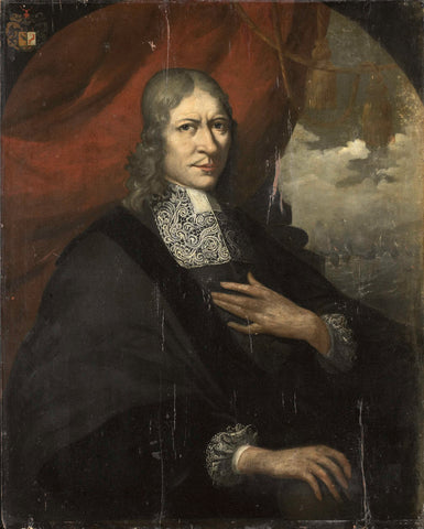 Portrait of Rycklof van Goens, Governor-General, Martin Palin (attributed to), 1680 - 1700 Canvas Print