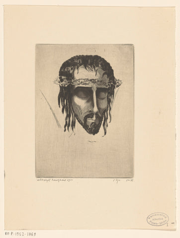 Head of Christ, Lodewijk Schelfhout, 1931 Canvas Print