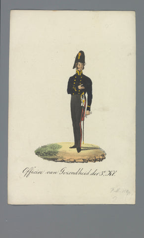 Officier van Gezondheid der 3e Kl., Albertus Verhoesen (attributed to), 1835 - 1850 Canvas Print