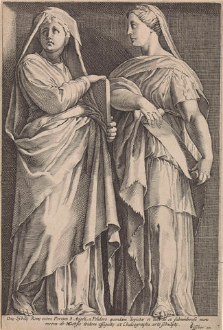 Two sibills, anonymous, 1601 - 1652 Canvas Print