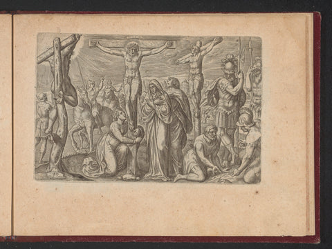 Crucifixion, Philips Galle (workshop of), 1573 Canvas Print