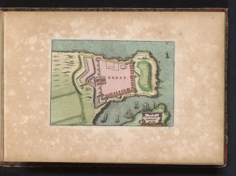 Map of Brest, anonymous, 1735 Canvas Print