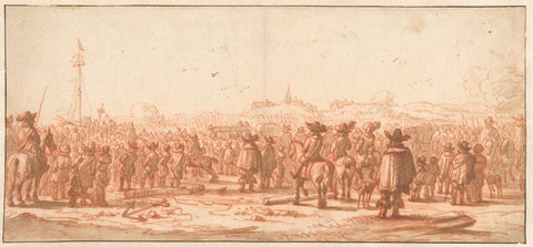 Departure of King Charles II from Scheveningen to England, 1660, anonymous, 1660 - 1662 Canvas Print