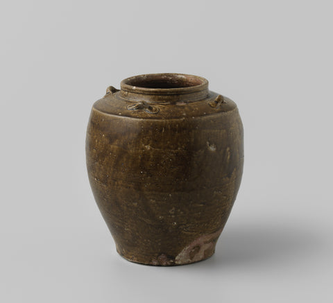 Storage pot from wreck of the East Indian 'De Witte Leeuw', anonymous, before 1613 Canvas Print