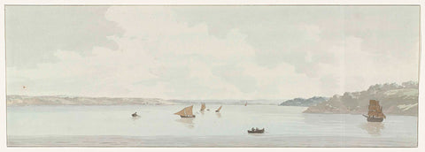 View of part of mare Piccolo, Louis Ducros, 1778 Canvas Print