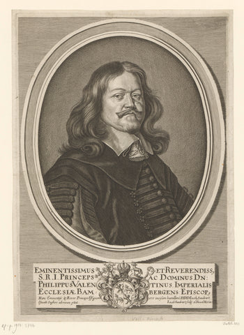 Portret van Philipp Valentin Voit von Rieneck, Jakob von Sandrart, c. 1660 Canvas Print