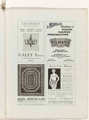 Art - Goût - Beauté, Feuillets de l' elegance féminine, Noël 1928, No. 100, 9th Year, p. 63, anonymous, 1928 Canvas Print