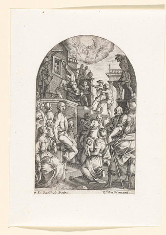 The Martyrdom of Peter, Jacques Callot, 1608 - 1611 Canvas Print