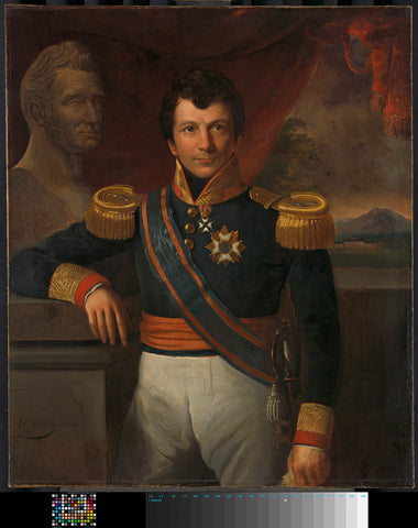 Portrait of Johannes, Graaf van den Bosch, Governor-General of the Dutch East Indies, Raden Sarief Bastaman Saleh, 1836 Canvas Print