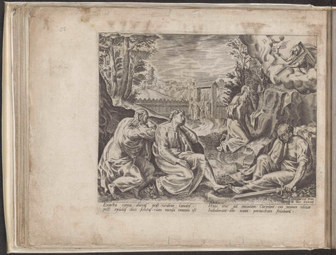 Christ in the Garden of Gethsemane, Crispijn van den Broeck, 1563 - 1567 Canvas Print