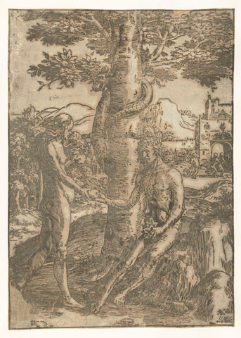 The Fall, Lucas of Leyden, 1512 - 1516 Canvas Print