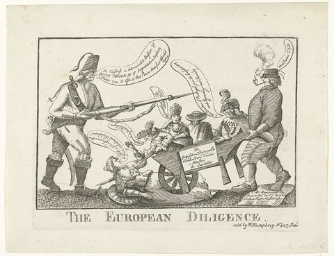 De Europese diligence, 1779, anonymous, 1779 Canvas Print