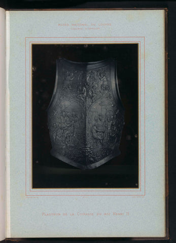 Breastplate of the armor of king Henri II, Léon Vidal, c. 1876 - c. 1883 Canvas Print