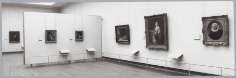 Room with paintings, on the left a partition, c. 1991 - c. 1992 Canvas Print