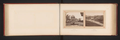 View of the Omar Mosque and a fountain in front of the mosque, Félix Bonfils, c. 1873 - in or before 1878 Canvas Print