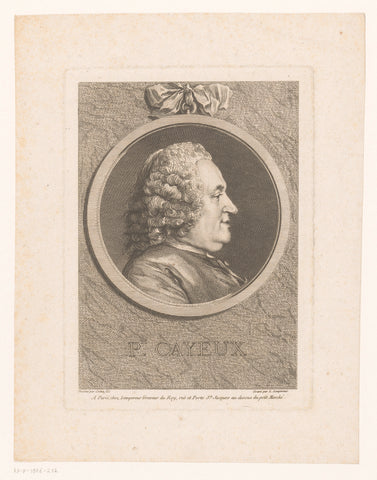 Portrait of Philippe Cayeux, Louis Simon Lempereur, 1760 Canvas Print