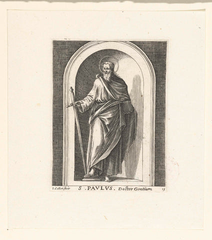 Saint Paul, Jacques Callot, 1608 - 1611 Canvas Print