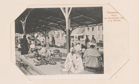 Covered market on the Heiligenweg, Eugen Klein, 1900 - 1910 Canvas Print