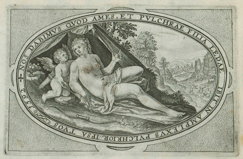 Venus, Crispijn van de Passe (I), 1635 - 1660 Canvas Print