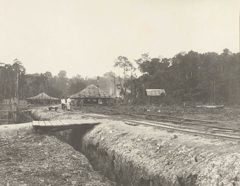 Railway and pipelines, anonymous, 1903 - 1907 Canvas Print