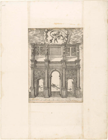 Arch of Constantine, anonymous, 1550 - 1570 Canvas Print