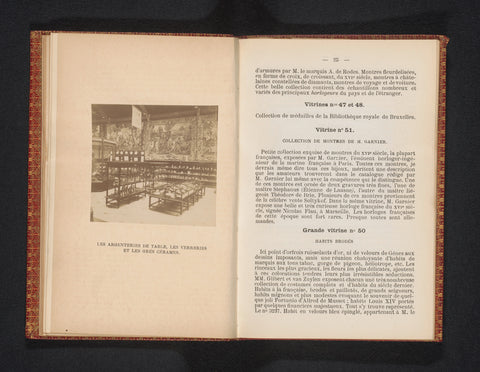 Collection of crockery, glassware and porcelain at the retrospective exhibition of industrial art in Brussels in 1888, anonymous, 1888 Canvas Print