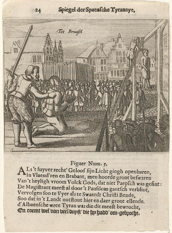 Executions by order of Alva, ca. 1567, anonymous, 1618 - 1649 Canvas Print