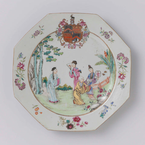 Dish, anonymous, c. 1740 - c. 1760 Canvas Print