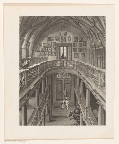 Interior of the Wasserkirche in Zurich, 1847, Franz Hegi, 1848 Canvas Print