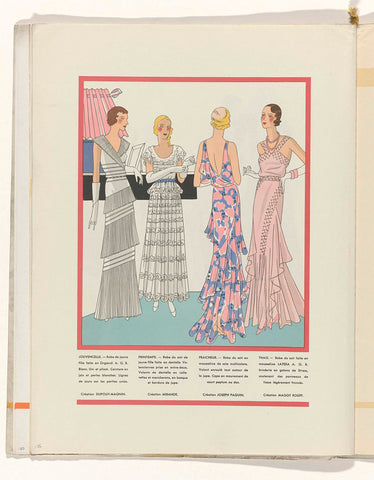 Art - Goût - Beauté, Feuillets de l' élégance féminine, Mai 1931, No. 129, 11e Année, p. 26, anonymous, 1931 Canvas Print