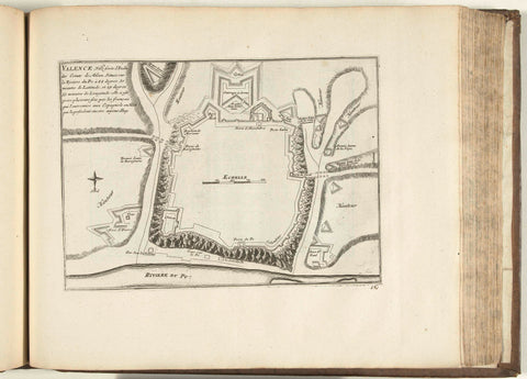 Map of Valenza, 1726, anonymous, 1726 Canvas Print