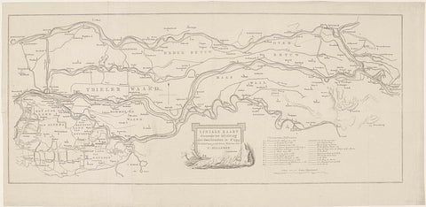 Ruler Map serving to illuminate the breakthroughs in Ao. Anonymous, 1799 - 1800 Canvas Print